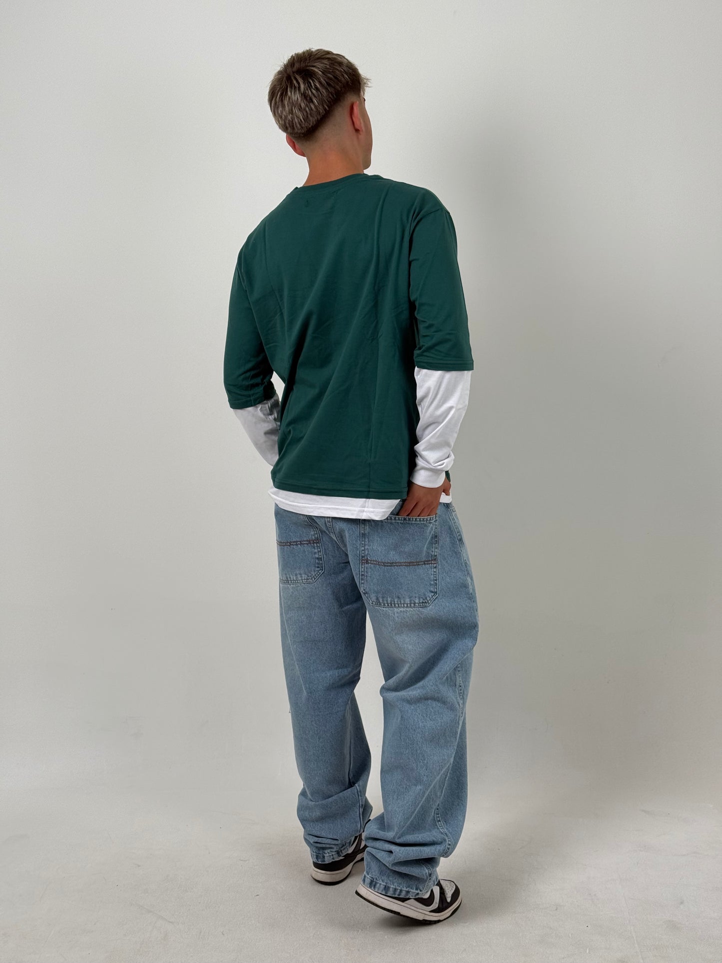 Remerón Manga Larga Superpuesto RHC WRLD – Verde