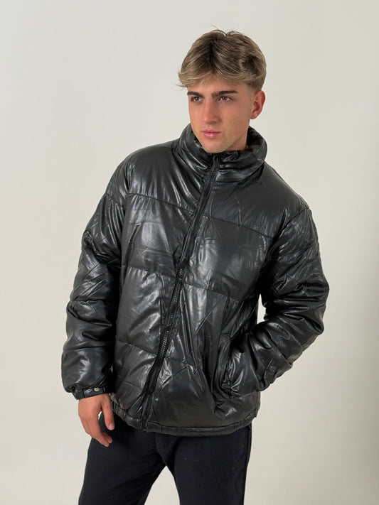 Campera Puffer Negra Ejecutiva