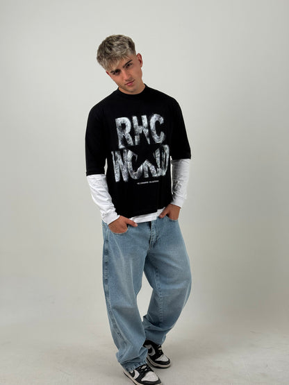 Remerón Manga Larga Superpuesto RHC World – Negro