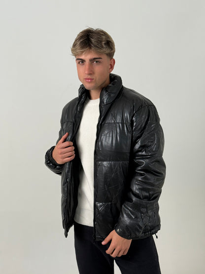 Campera Puffer Negra Ejecutiva