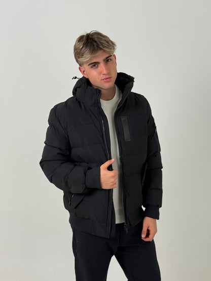 Campera Puffer Hombre con Capucha – Súper Abrigada