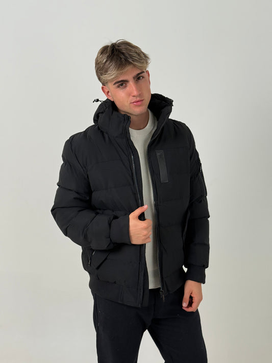 Campera Puffer Hombre con Capucha – Súper Abrigada