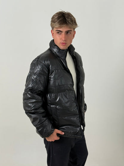 Campera Puffer Negra Ejecutiva